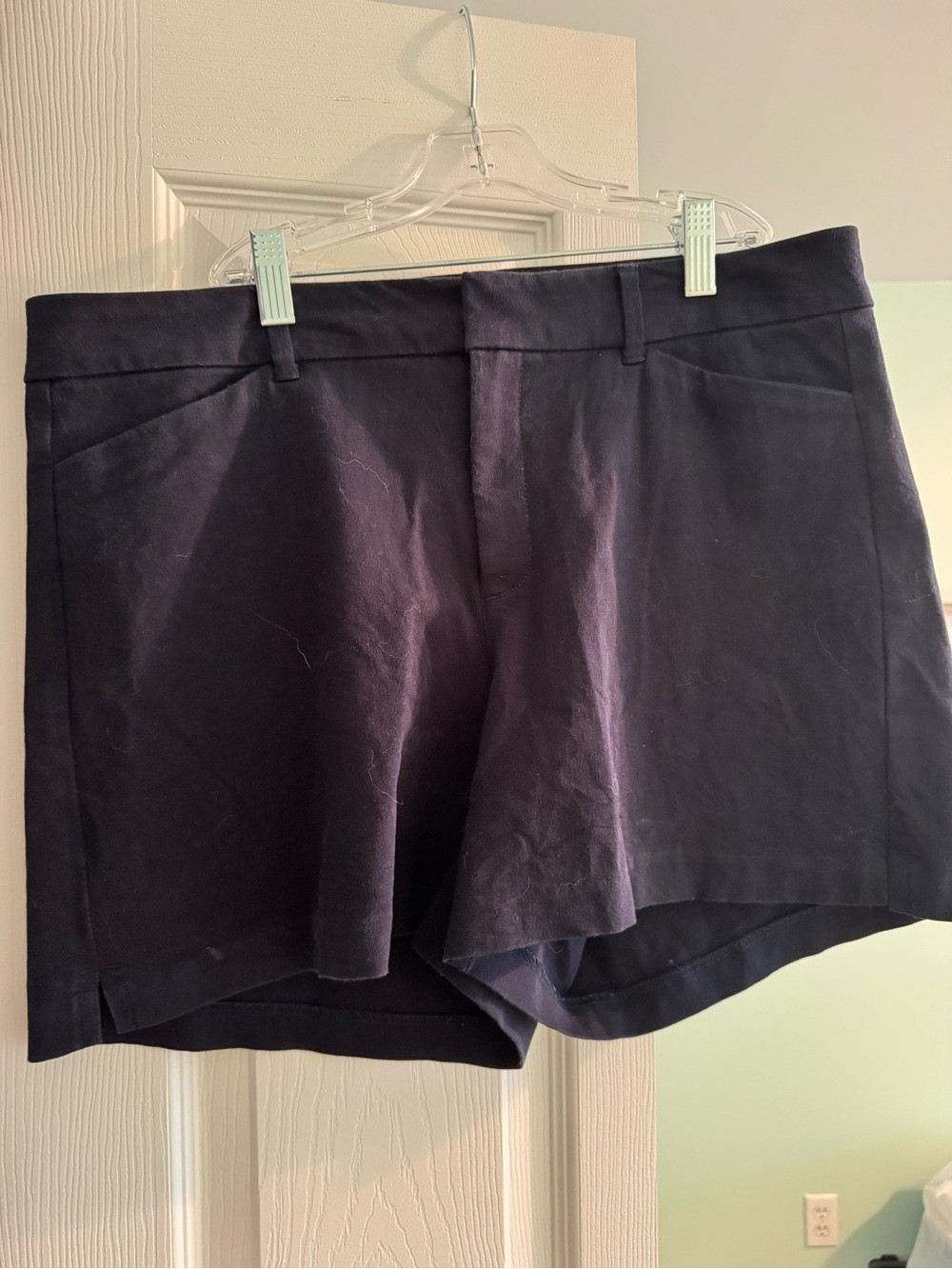 Old Navy Navy Blue Tailored Bermuda Shorts